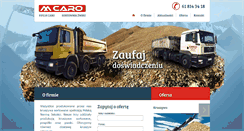 Desktop Screenshot of caro-kruszywa.pl